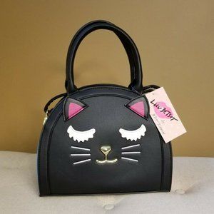 Black Cat Face Handbag